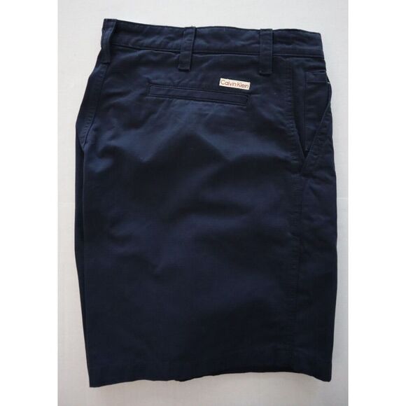 Calvin Klein 40LM606410 Men’s Sz 40W Navy Blue Utility Chino Shorts - Picture 8 of 8